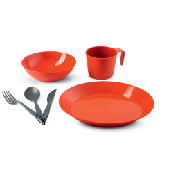 Teller GSI Outdoors Cascadian 1 Person Table Set orange Terracotta