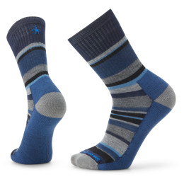 Herrensocken Smartwool Everyday Light Cushion Saturnsphere Crew grau/blau deep navy