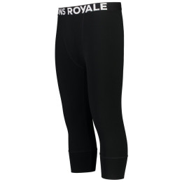 Herreunterhose Mons Royale Cascade Merino Flex 200 3/4 Legging schwarz Black