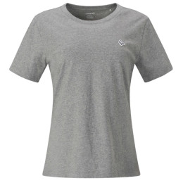 Damen-T-Shirt Norrona /29 cotton viking patch T-shirt grau Grey Melange