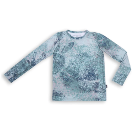 Kinder-T-Shirt Wouki Aiki Green marble grün Green marble