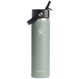 Thermoflasche Hydro Flask Wide Flex Straw Cap 24 oz hellgrau agave