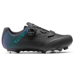 Damen-Radsportschuhe Northwave Origin Plus 2 Wmn schwarz/türkis Black/Iridescent