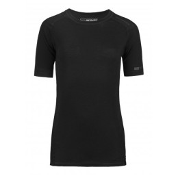 Herren-Thermounterwäsche Ortovox Merino 185 Pure Short Sleeve schwarz BlackRaven