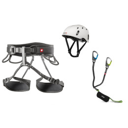Klettersteigset Ocún Via Ferrata Twist Pail set grau