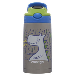 Kinder Thermoflasche Contigo Easy Clean 380ml silber/blau matcha dragon