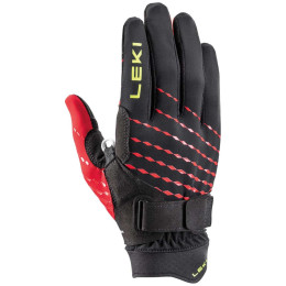 Winterhandschuhe Leki Ultra Trail Breeze Shark schwarz/rot black-red-neonyellow