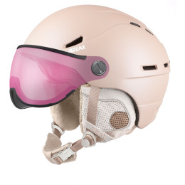 Skihelm Relax Patrol Visor beige béžová