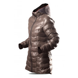 Damen-Wintermantel Trimm Barbara braun Shitake