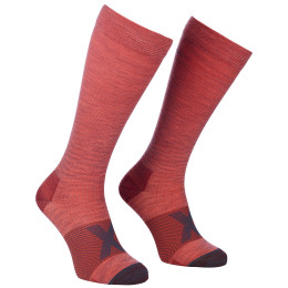 Kompressionssocken Ortovox Tour Compression Long Socks W rot blush
