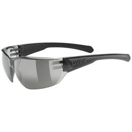 Sonnenbrille Uvex Equate schwarz/grau Black Matt / Smoke