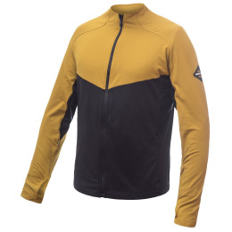 Herren-Sweatshirt Sensor Coolmax Thermo Celozip schwarz/gelb Černá/Mustard