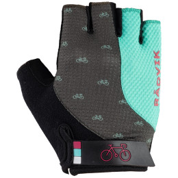 Fahrradhandschuhe Radvik Runde schwarz/blau Opal/Forest Night/Black