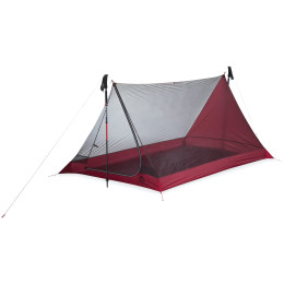 Ultraleichtes Zelt MSR Thru-Hiker Mesh House 3 V2 rot Red
