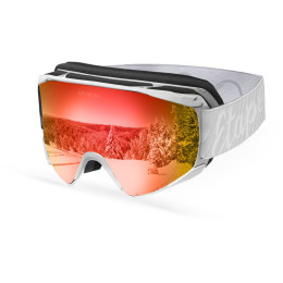 Skibrille Etape Arosa weiß bílá mat/revo