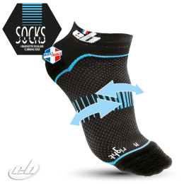 Funktionssocken EB Climbing Carbon socks schwarz/blau Černá