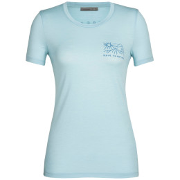 Damen-T-Shirt Icebreaker Women Tech Lite II SS Tee Mountain Lake hellblau haze