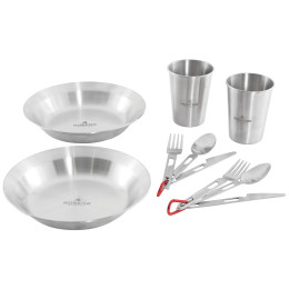 Geschirrset Robens Sierra Steel Meal Set grau