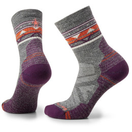Damensocken Smartwool Hike Light Cushion Zig Zag Valley Mid Crew Socks