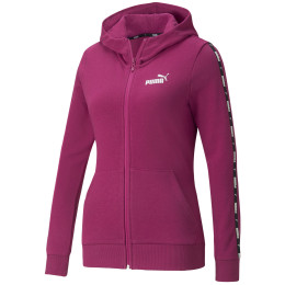 Damen-Sweatshirt Puma Power Tape Full-Zip Hoodie TR rosa pink