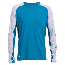 Herren-T-Shirt Mons Royale Temple Tech LS Geo blau