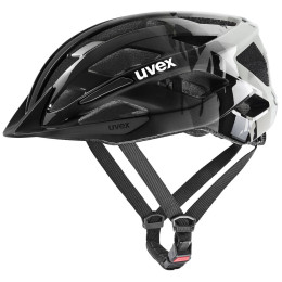 Kinder Fahrradhelm Uvex Air Wing 2 schwarz/grau warm grey-black