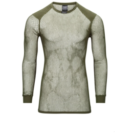 Herrenhemd Brynje of Norway Tactical Wool Thermo Shirt w/inlay grün Olive Green