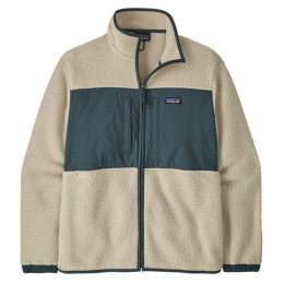 Herren-Sweatshirt Patagonia M's Retro Pile Patch Jkt beige/grün Pelican