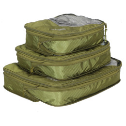 Reise-Organizer Zulu Compression Cube Set grün green