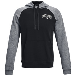 Herren-Sweatshirt Under Armour Rival WM Colorblock HD schwarz/grau Black/Pitch Gray Light Heather/Onyx White