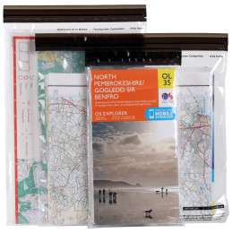 Reiseetui für Dokumente LifeVenture DriStore LocTop Bags, For Maps grau