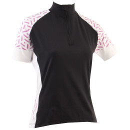 Damen-Radtrikot Axon Nippon D schwarz/weiß