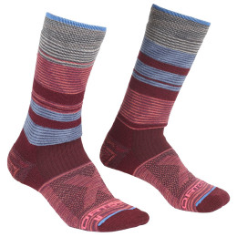 Socken Ortovox All Mountain Mid Socks Warm W weinfarbe Multicolour
