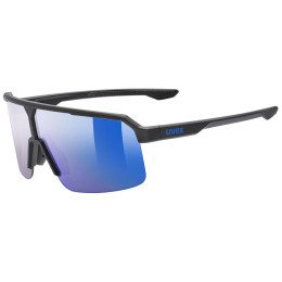 Sonnenbrille Uvex Ramp schwarz/blau BLACK MATT/ MIR.BLUE