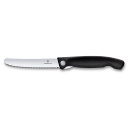Klappmesser Victorinox Swiss Classic - gewellte Klinge schwarz Black