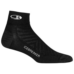 Herrensocken Icebreaker Men Run+_Ultralight Mini schwarz black/snow