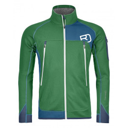 Herrenjacke Ortovox Fleece Plus Jacket grün/blau IrishGreen