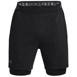 Herrenshorts Under Armour Vanish Woven 2in1 Sts schwarz/grau Black / Black / Pitch Gray