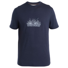Herren-T-Shirt Icebreaker Men Merino 150 Tech Lite III SS Tee IB Grown Naturally dunkelblau Midnight Navy