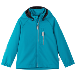Kinder-Softshell-Jacke Reima Vantti Aquatic Blue hellblau Aquatic Blue