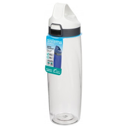 Wasserflasche Sistema TRITAN Adventum Online Range 900 ml weiß/schwarz white