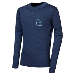 Kinder-Funktionsshirt Sensor Merino DF Logo Up Deep Blue dunkelblau Deep Blue