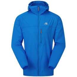 Herren Windjacke Mountain Equipment Aerofoil Hooded Jacket blau Atlantic Blue