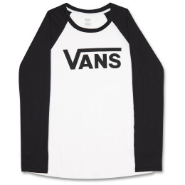 Damen-T-Shirt Vans Drop V Ls Raglan-B weiß/schwarz White