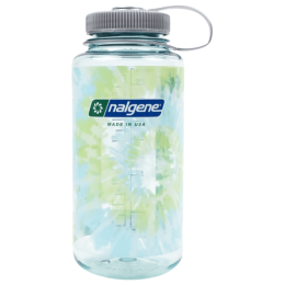 Flasche Nalgene Wide Mouth Tie-Dye Print 1000 ml hellblau Seafoam w/Platinum Blue Tie Dye