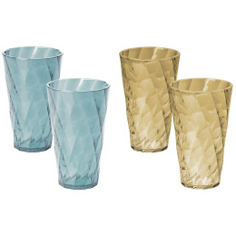 Set Gläser Omada Tritan Water glass Set 0,5 l blau