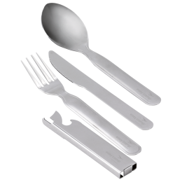 Besteck Easy Camp Travel Cutlery Deluxe silber Silver
