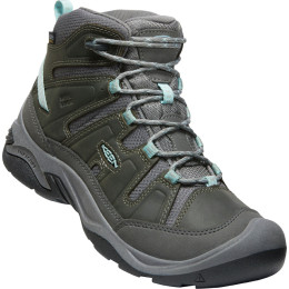Damen Trekkingschuhe Keen Circadia Mid Wp Women grau steel grey/cloud blue