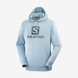 Sweatshirt Salomon Outlife Logo Pullover Hoodie hellblau AshleyBlue