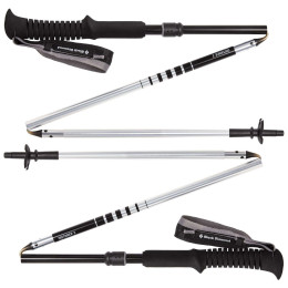 Trekkingstöcke Black Diamond Distance Z 130 cm schwarz/silber